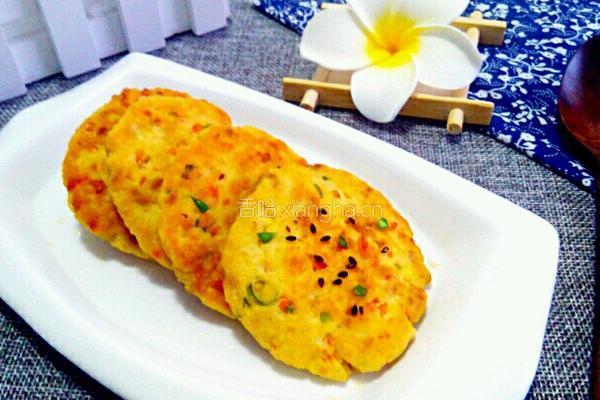香煎胡萝卜豆腐肉饼的做法图解12