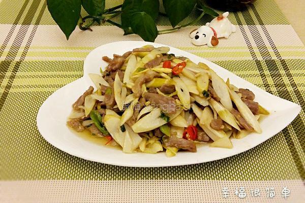 竹笋炒肉丝的做法图解8