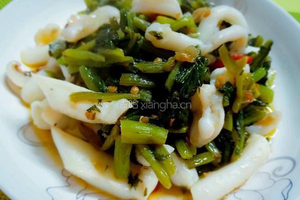 雪菜墨鱼的做法图解6
