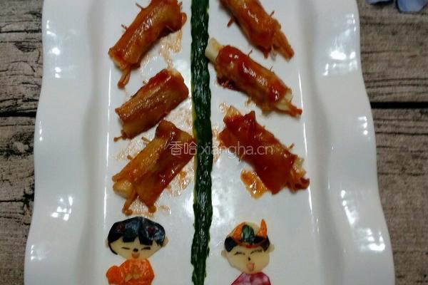 爆竹~山药金针菇培根卷的做法图解6