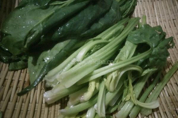 波菜面的做法图解1
