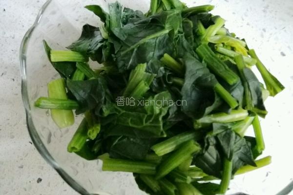 菠菜炒笨蛋的做法图解5
