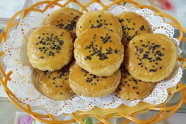 芝麻酥饼的做法图解12