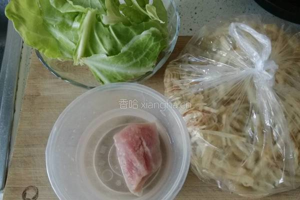 老北京风味儿培根炒饼的做法图解1