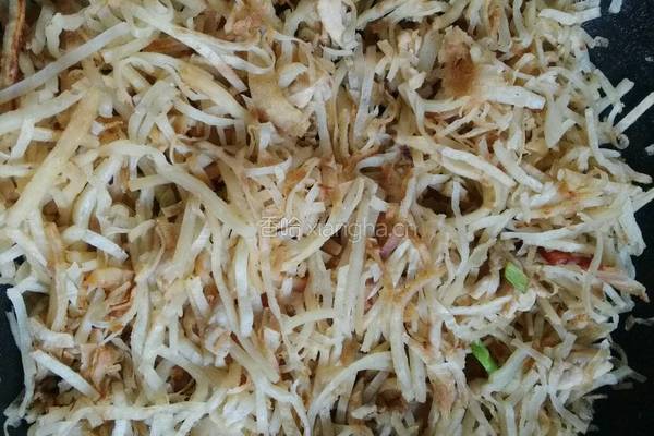 老北京风味儿培根炒饼的做法图解9