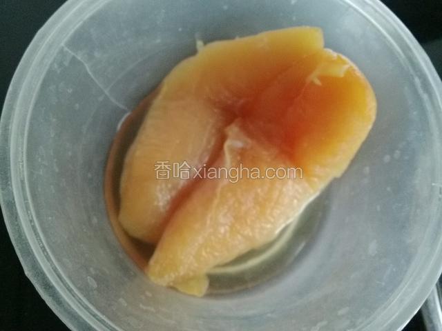 小鸡胸肉洗净备用；