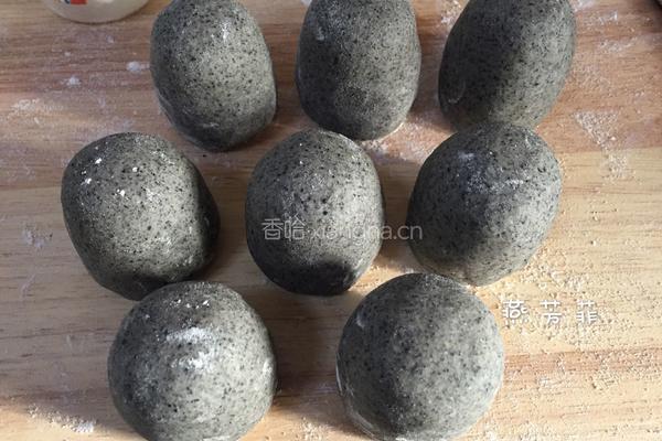 黑芝麻酱花生包的做法图解14