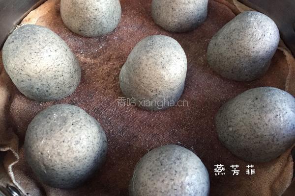 黑芝麻酱花生包的做法图解16