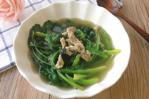 瘦肉菠菜汤的做法图解7
