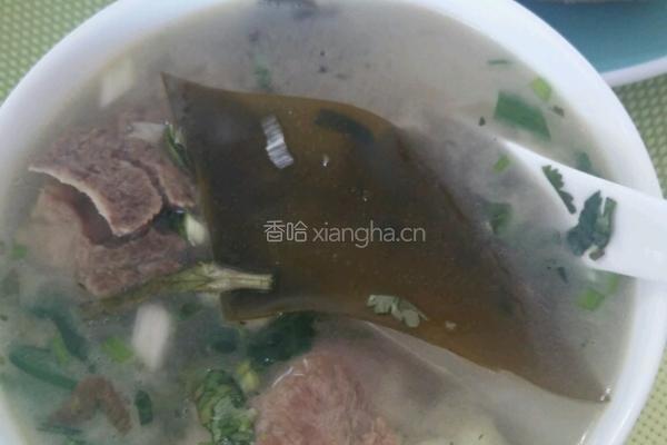 海带排骨萝卜汤的做法图解5