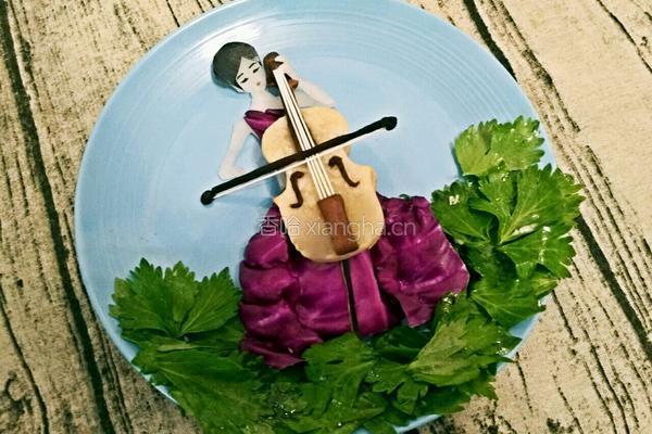 凉拌芹菜叶之大提琴女孩的做法图解17