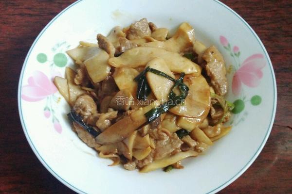 杏鲍菇炒猪肉