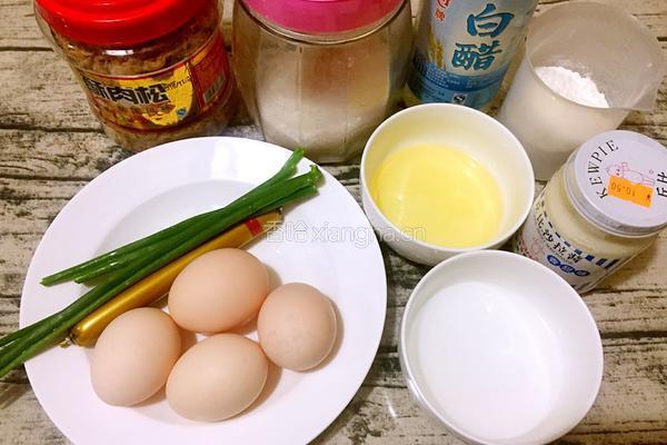 肉松沙拉蛋糕卷的做法图解1