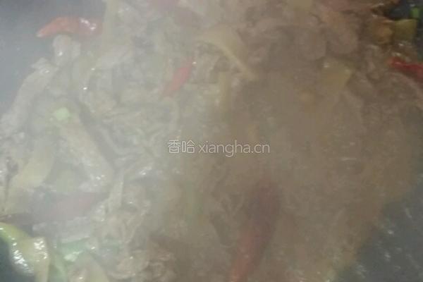 炒烤榨菜牛肉的做法图解5