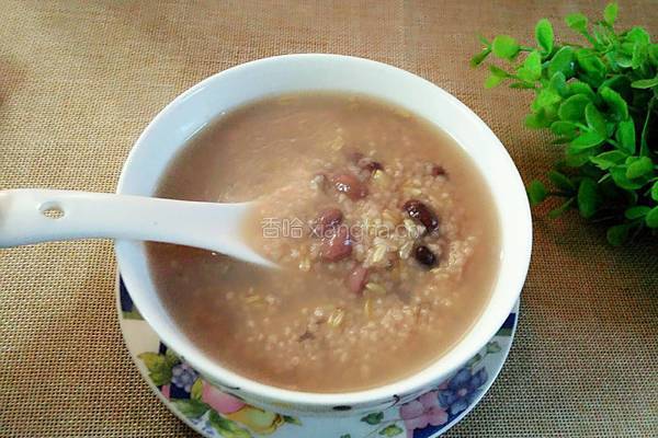 小米燕麦红豆粥的做法图解6