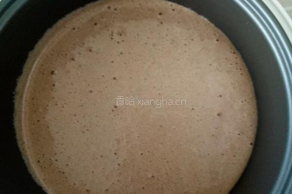 电饭煲可可心形蛋糕的做法图解3