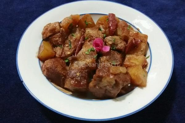 腐乳排骨烧土豆的做法图解9