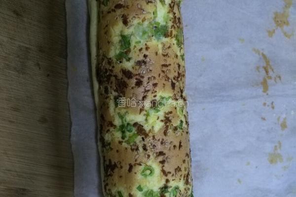 南瓜葱花肉松蛋糕卷的做法图解15