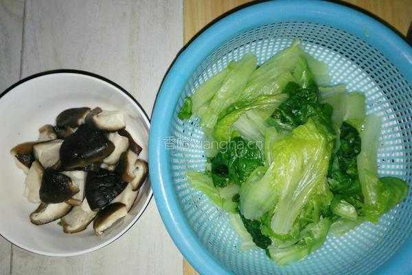 生菜香菇的做法图解1
