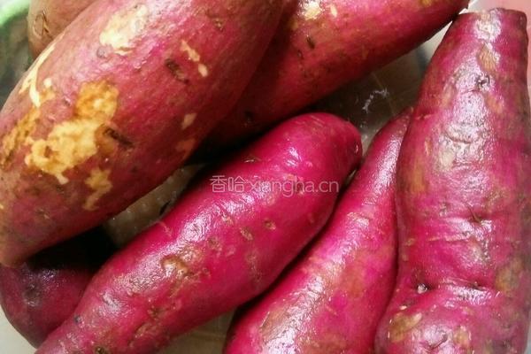红薯豆沙馅饼的做法图解1