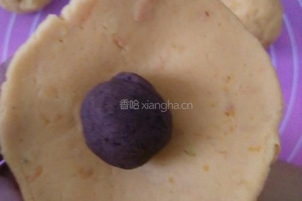 红薯豆沙馅饼的做法图解8