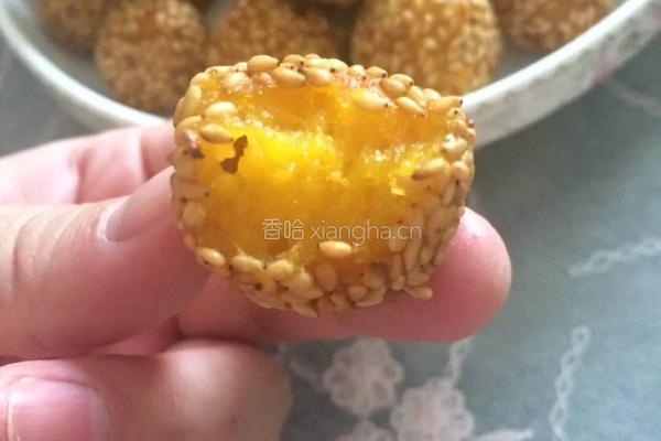 糯米南瓜芝麻球的做法图解10