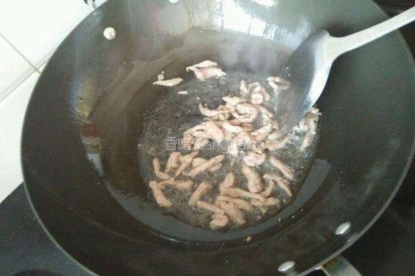 西芹胡萝卜炒肉的做法图解3