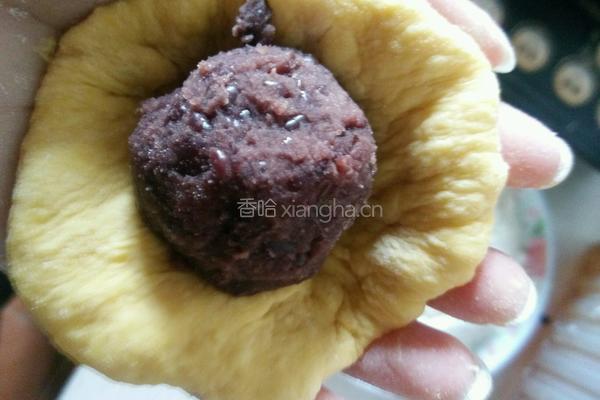 家常发酵南瓜馅饼（红豆馅）的做法图解9