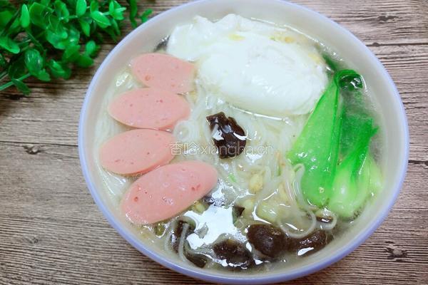 青菜鸡蛋面的做法图解11