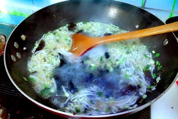 青菜鸡蛋面的做法图解7
