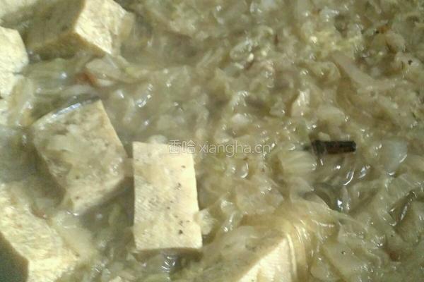 酸菜粉条炖冻豆腐的做法图解12