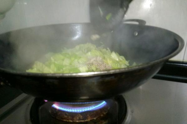猪肉丝炒圆白菜的做法图解12