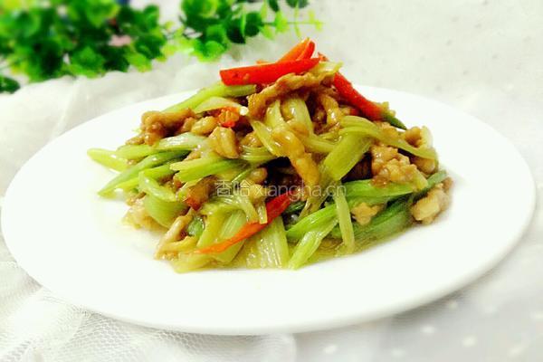 芹菜炒肉丝的做法图解9