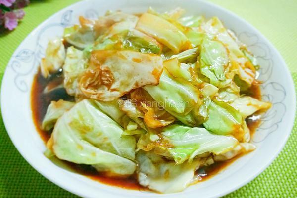 家常酱香包菜的做法图解4