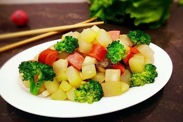 小炒脆皮肠的做法图解14