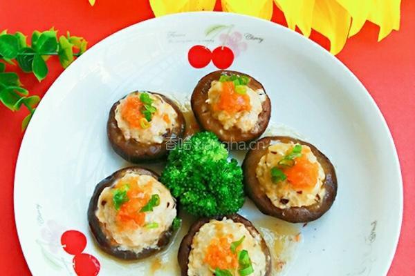 虾仁瘦肉酿香菇的做法图解10