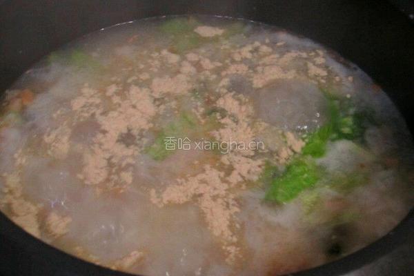 皮蛋瘦肉粥的做法图解8