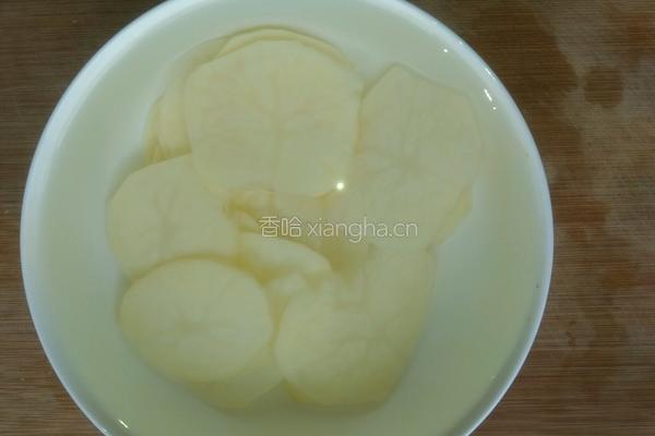 自制无油薯片的做法图解3