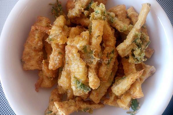 酥炸杏鲍菇的做法图解12