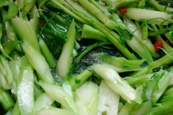 素炒增城菜心的做法图解4