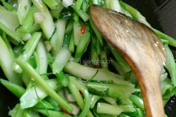 素炒增城菜心的做法图解5