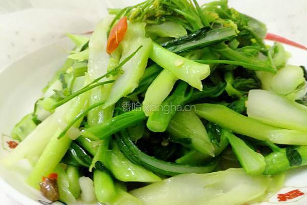 素炒增城菜心的做法图解8