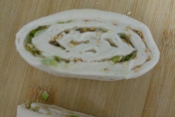 芝麻葱香花卷的做法图解4