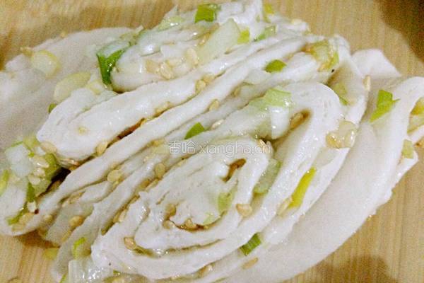 芝麻葱香花卷的做法图解8