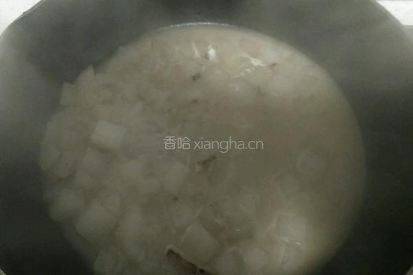 鱼汤萝卜丁泡饭的做法图解6