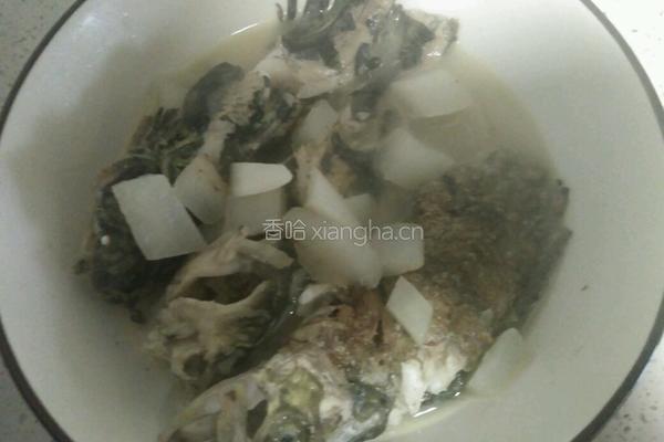 鱼汤萝卜丁泡饭的做法图解7