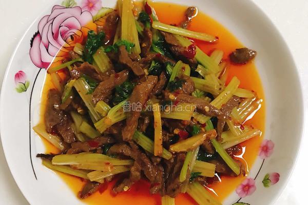 芹菜炒牛肉丝的做法图解10