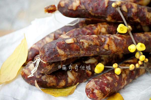 自制美味腊肠广式香肠的做法图解1