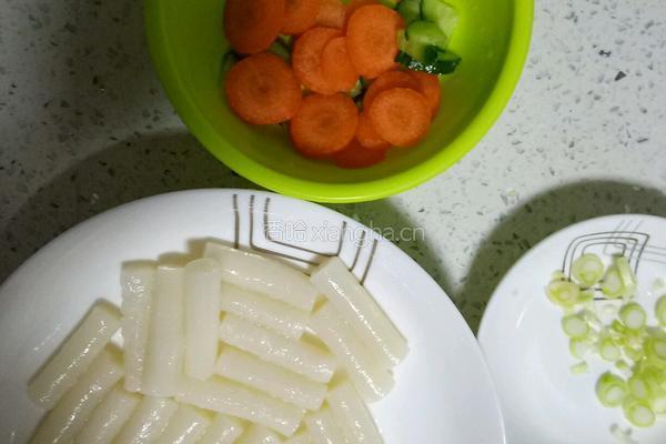 辣炒年糕的做法图解1