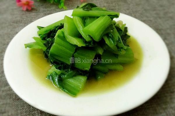 炒厚叶菜的做法图解8